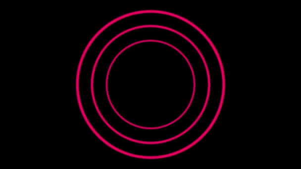 Circle Loading Icon Loop Animation Dark Background High Quality Footage — Stock Video