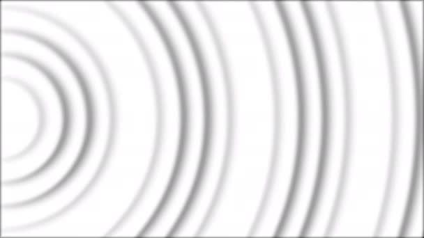 Minimal Hvidt Lys Baggrund Mønster Cirkler Loopable Ringe Effekt Animation – Stock-video