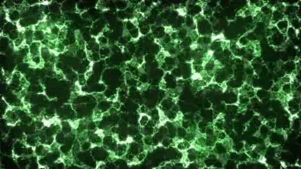 巨大的绿色闪电在黑色大理石豪华内瓷砖背景上发出闪亮的矿物纹理 高质量的4K镜头 — 图库视频影像