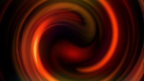 Crimson Futuristic Spiral Motion Red Elements Abstract Glowing Movement Black — Stock Video
