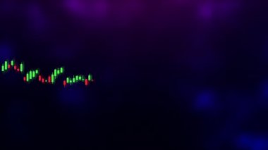 Finans çizelgesi, değişim grafiği, online ticaret konsepti. Yüksek kalite 4k görüntü 60 fps