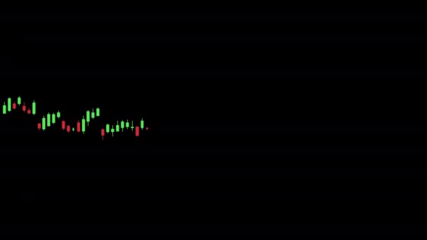 Finanční Graf Výměnná Grafika Koncept Line Obchodování Vysoce Kvalitní Záběry — Stock video