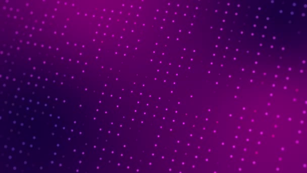 Abstract Digital Purple Particle Dots Wave Light Abstract Background Animation — Stock Video