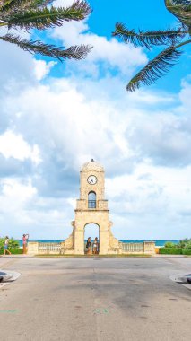 Worth Avenue clock tower in Palm Beach, Florida USA