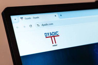 New York, ABD - 01 Ocak 2025: Dyadiç International web sitesinin biyofarmasötik, protein üretimi ve insan sağlığı çözümlerine odaklanan ana sayfası