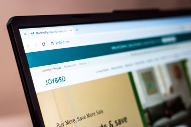 New York, ABD - 20 Ocak 2025: Joybird web sitesi modern mobilya ve ev dekorasyonu sunuyor