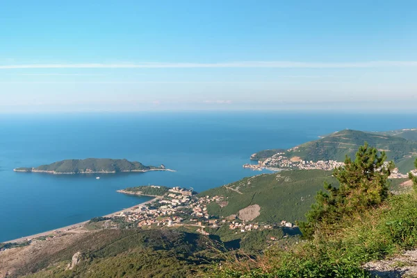 Widok Riwierę Budva Gór Czarnogóra — Zdjęcie stockowe