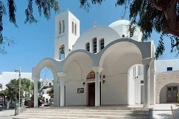 Holy Parish Church Naoussa Paros Greece — Stock Photo, Image