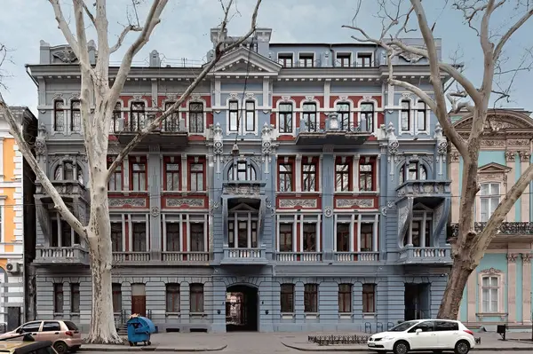 Ornate Building Facade Odesa Ukraine — Stock Photo, Image