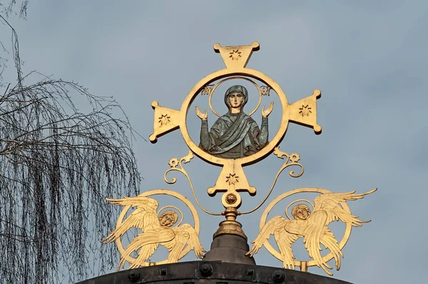 乌克兰基辅教堂的顶级装饰 — 图库照片