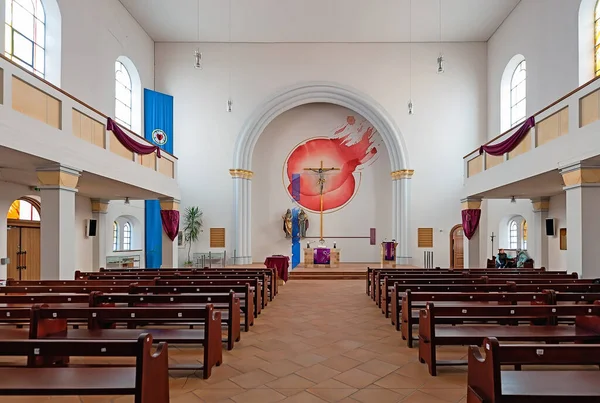 オデサ ウクライナにあるドイツ福音主義ルーテル教会の内部 — ストック写真