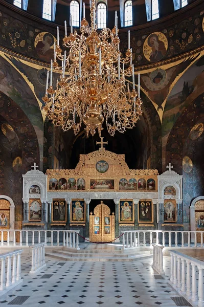 Altar Refectory Kammare Kyrkan Anthony Och Theodosius Kiev Pechersk Lavra — Stockfoto