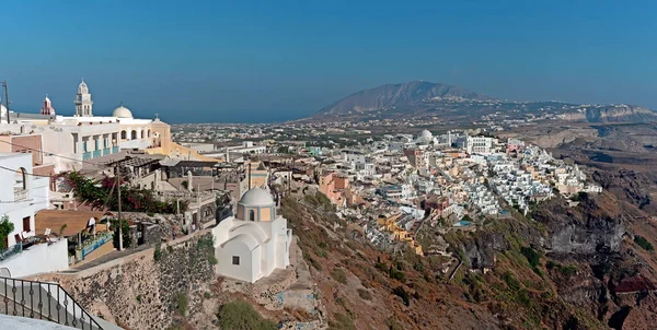 Fira City Panorama Santorini Island Greece — Foto de Stock