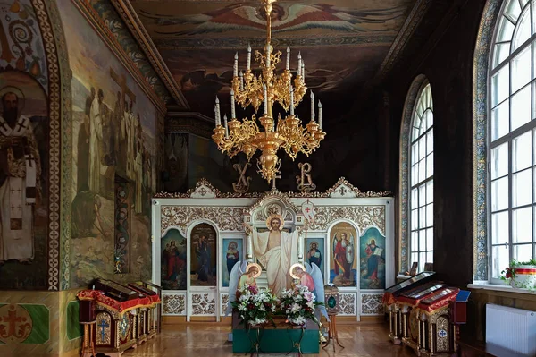 Interiören Den Heliga Korskyrkan Kiev Ukraina — Stockfoto