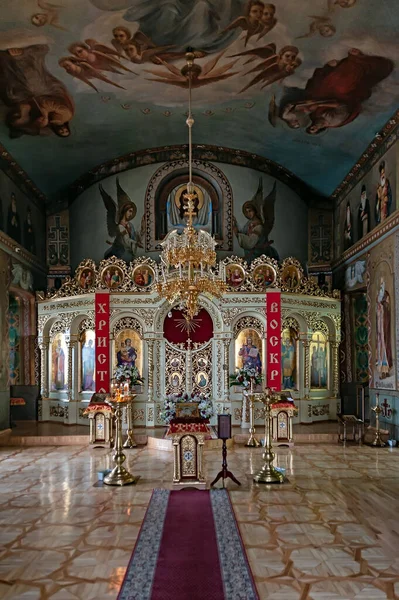 Interior Igreja Santa Cruz Kiev Ucrânia — Fotografia de Stock