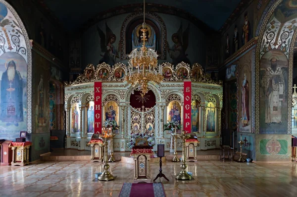 Interiören Den Heliga Korskyrkan Kiev Ukraina — Stockfoto