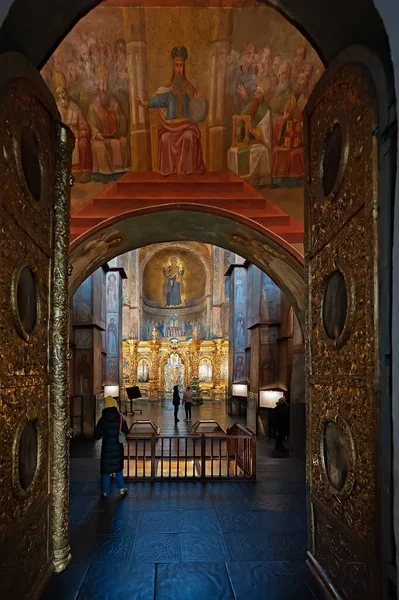 Belsejében Szent Sophia Katedrális Kijevben Ukrajna — Stock Fotó