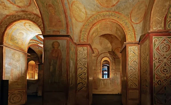 Murais Afrescos Catedral Santa Sofia Kiev Ucrânia — Fotografia de Stock