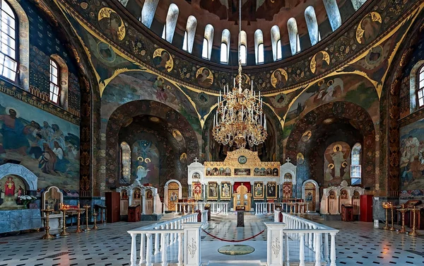 Altar Refectorio Cámara Iglesia San Antonio Teodosio Kiev Pechersk Lavra —  Fotos de Stock