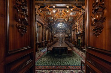 Peles Kalesi, Sinaia, Romanya 'nın İçişleri - Yemek Odası