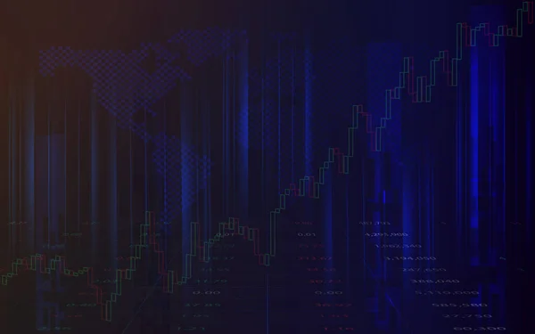 Gráfico Bursátil Forex Trading Concepto Gráfico Adecuado Para Inversión Financiera — Archivo Imágenes Vectoriales