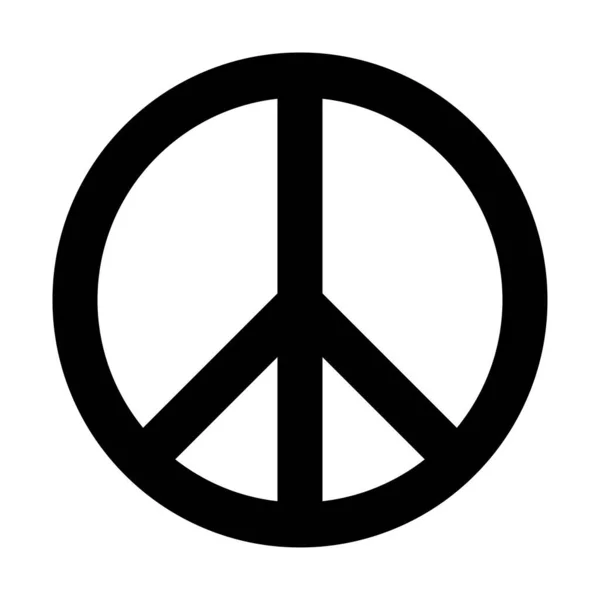 Знак Миру Білому Тлі — стоковий вектор