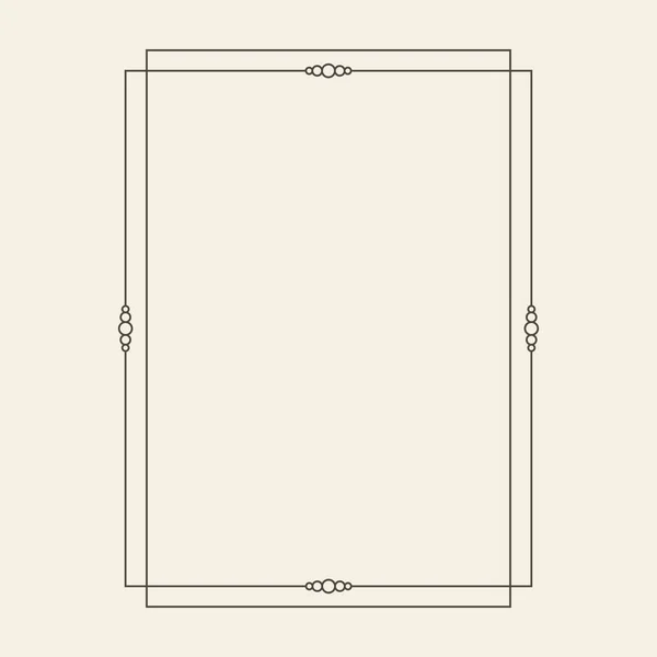 Vintage Ornament Frame Outline Frame Design Element — Stock Vector