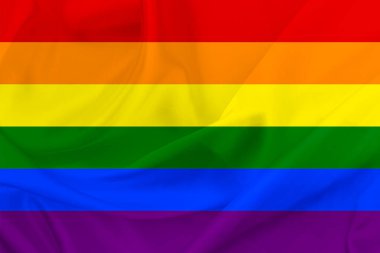 Gökkuşağı bayrağı arka planı. LGBT