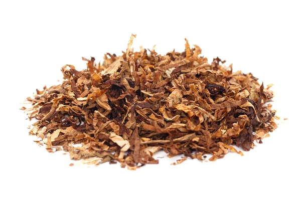 Dried Smoking Tobacco Isolated White Background — Stock Photo, Image