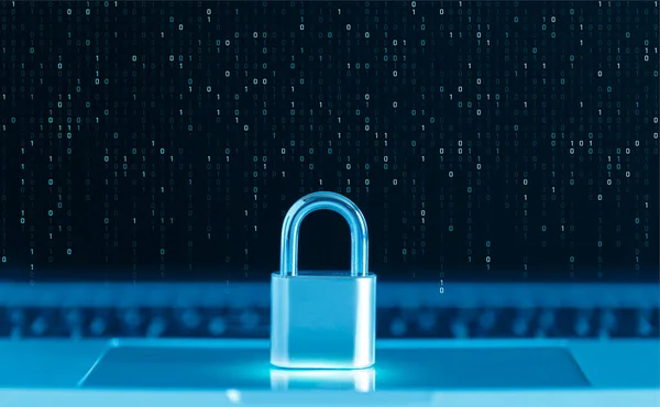 Lakat Adatbiztonság Hálózatvédelem Internetbiztonsági Adatvédelmi Koncepció Számítógépes Adatok Információk Védelme — Stock Fotó
