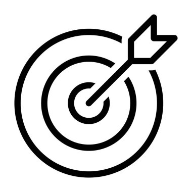 hedef simge beyaz arkaplanda izole edildi