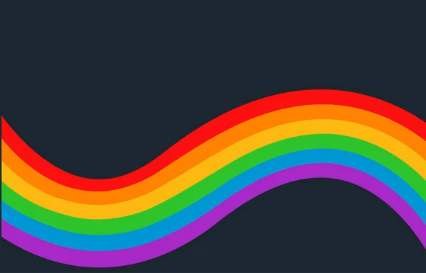 Lgbt Pride Maand Juni Lgbt Vlag Affiche Kaart Banner Achtergrond — Stockvector