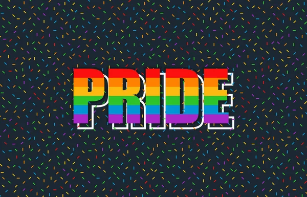Lmbt Pride Hónap Júniusban Lmbt Lobogó Plakát Kártya Banner Háttér — Stock Vector