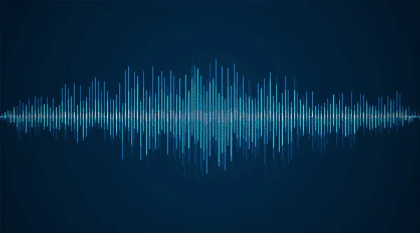 Κύματα Του Ισοσταθμιστή Ηχητικό Κύμα Μιλάει Φωνητική Φωνή Ηχητική Γραμμή — Διανυσματικό Αρχείο