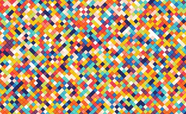 Soyut renkli mozaik zemin, geometrik elementler