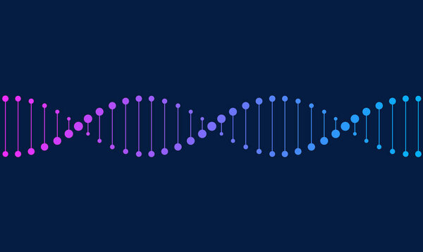 Dna icon on white background