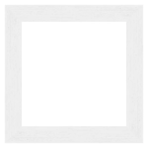 White Wood Frame Isolated White Background Clipping Path — Stock Photo, Image