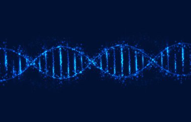 DNA testi. Tıp bilimi, genetik biyoteknoloji, kimya biyolojisi. Yenilik teknolojisi konsepti ve nano teknoloji geçmişi