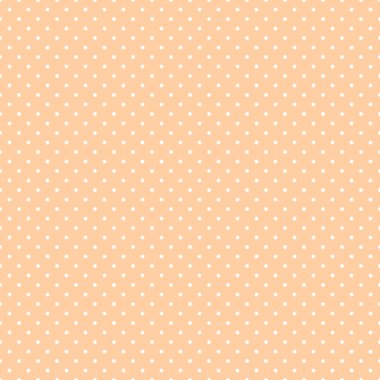 Turuncu arkaplanda lekesiz beyaz benek deseni