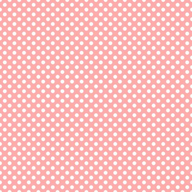 Pembe arka planda pürüzsüz beyaz benekli desen