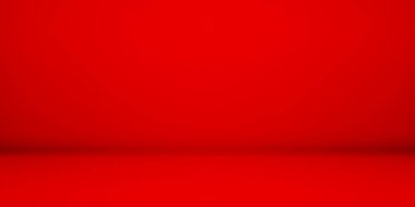 Empty red studio room background clipart