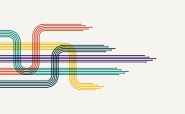 Soyut ok yönü. Teknoloji geçmişi. Yüksek hız. Yüksek teknoloji.