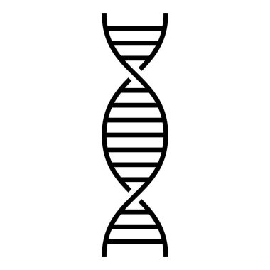 Beyaz arkaplanda DNA simgesi