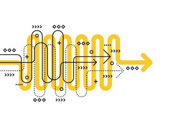 Soyut ok yönü. Teknoloji geçmişi. Yüksek hız. Yüksek teknoloji.