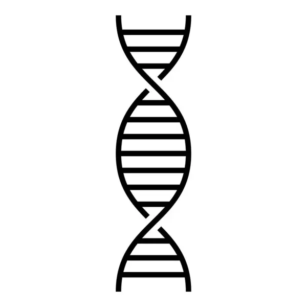 Beyaz arkaplanda DNA simgesi