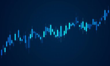 Borsa yükselişte. Finansal borsa grafiği