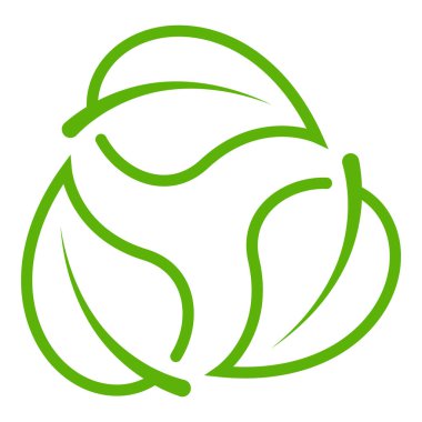 geri dönüşüm simgesi beyaz zemin üzerine