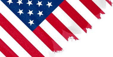 Grunge Amerikan bayrağı. ABD arkaplan bayrağı
