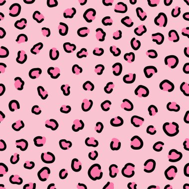 Leopar deseni kusursuz. Kumaş, kağıt ve giysiler için arka plan