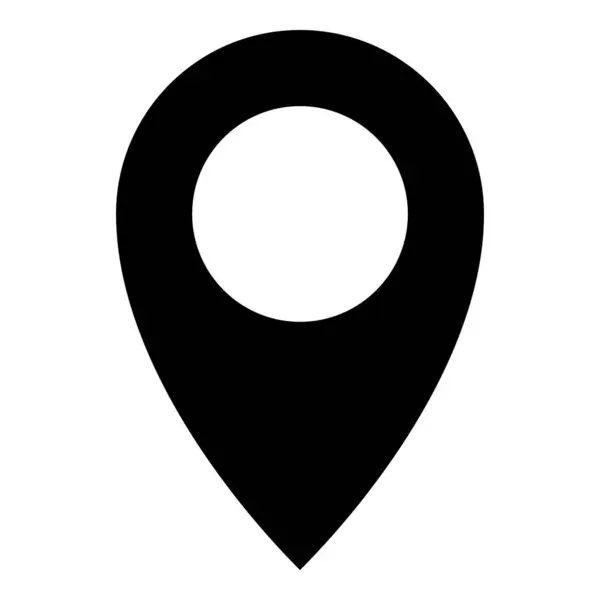 Harita Pin simgesi beyaz arkaplanda izole edildi